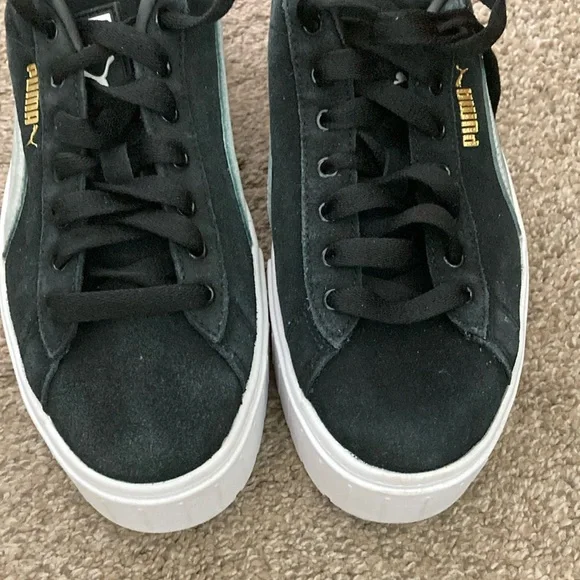 Puma Black and Gray Chunky Platform Sneakers - Picture 6 of 9